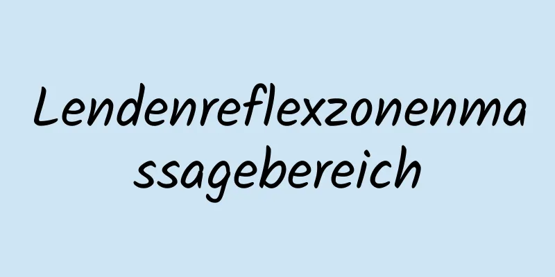 Lendenreflexzonenmassagebereich