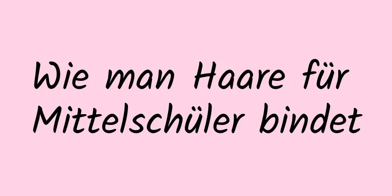 Wie man Haare für Mittelschüler bindet