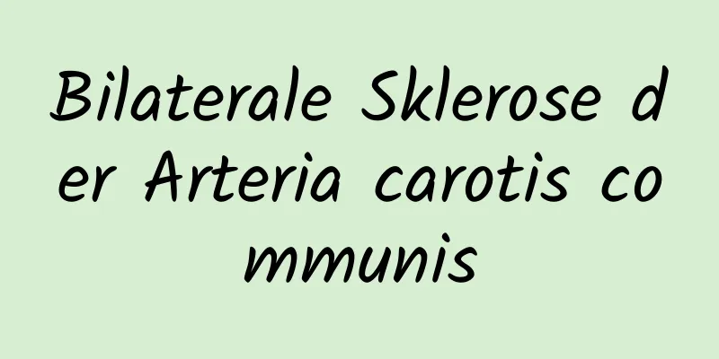Bilaterale Sklerose der Arteria carotis communis