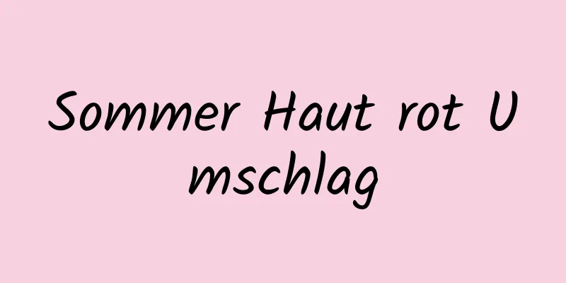 Sommer Haut rot Umschlag