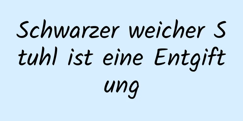 Schwarzer weicher Stuhl ist eine Entgiftung