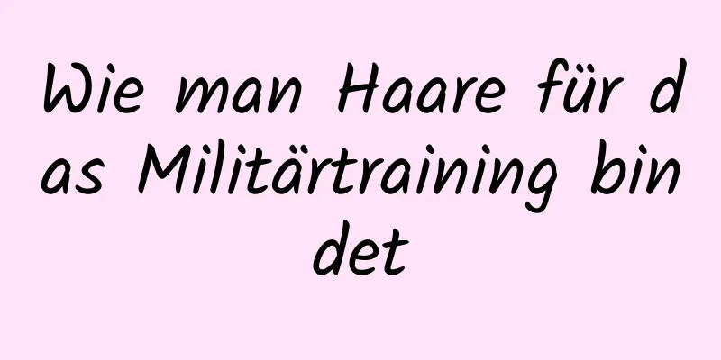 Wie man Haare für das Militärtraining bindet