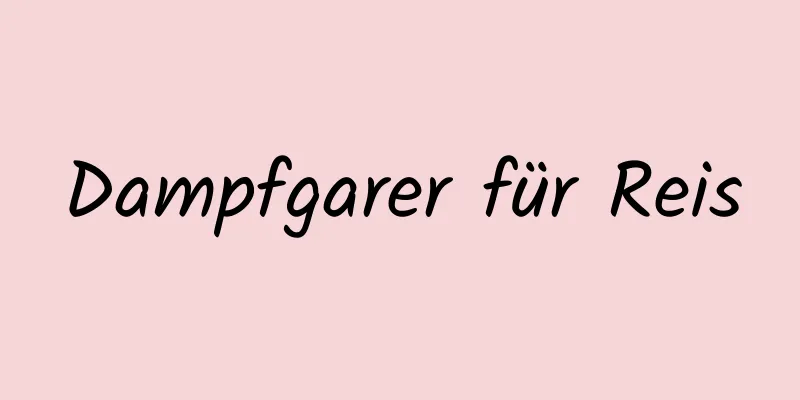Dampfgarer für Reis