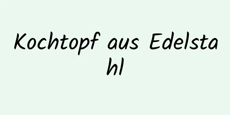 Kochtopf aus Edelstahl