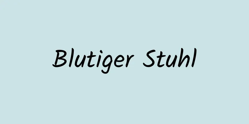 Blutiger Stuhl