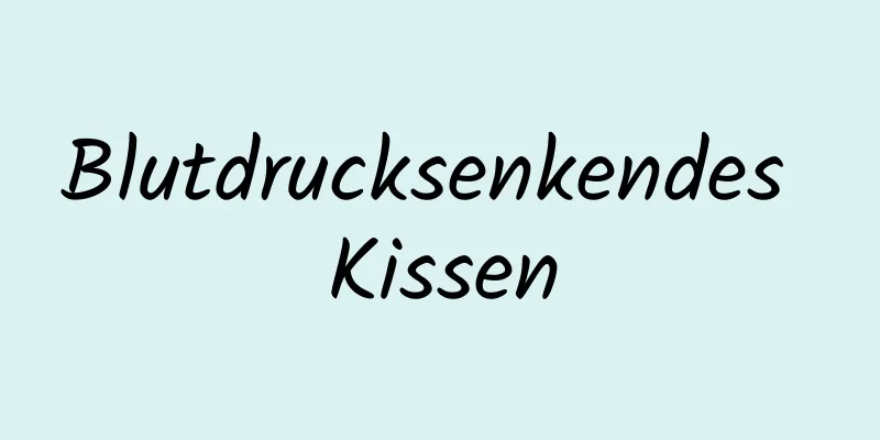 Blutdrucksenkendes Kissen