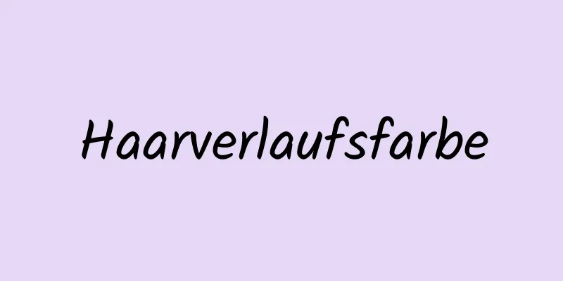 Haarverlaufsfarbe