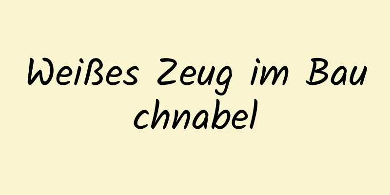 Weißes Zeug im Bauchnabel