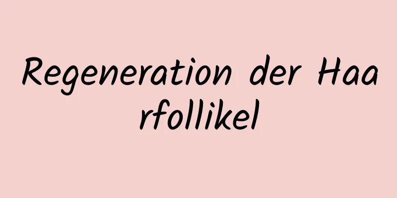 Regeneration der Haarfollikel