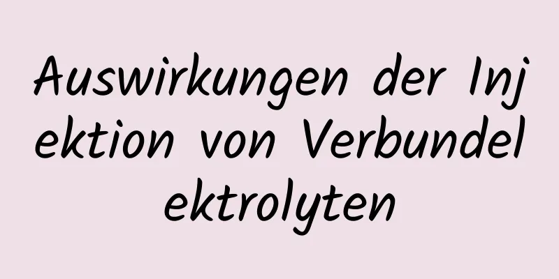 Auswirkungen der Injektion von Verbundelektrolyten