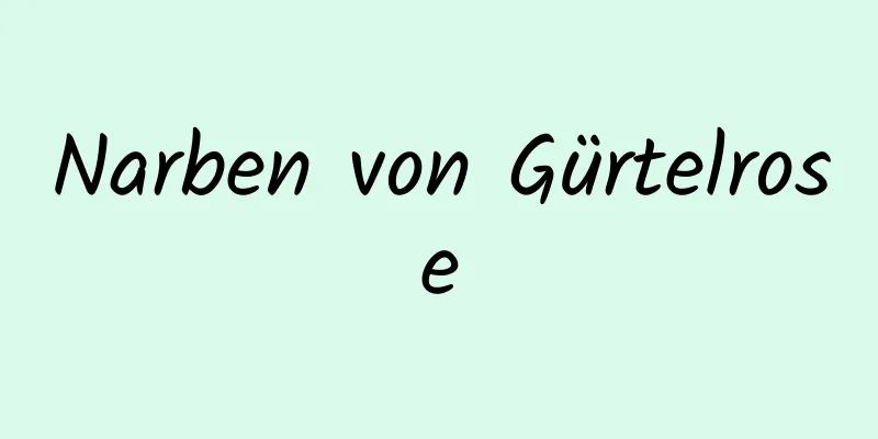 Narben von Gürtelrose