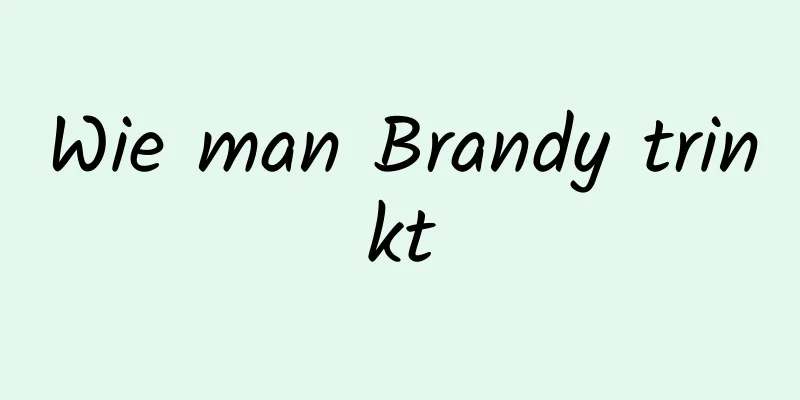 Wie man Brandy trinkt