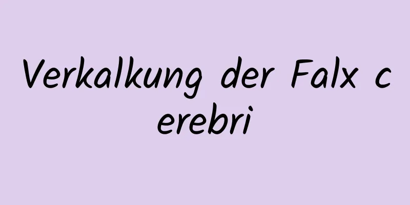 Verkalkung der Falx cerebri