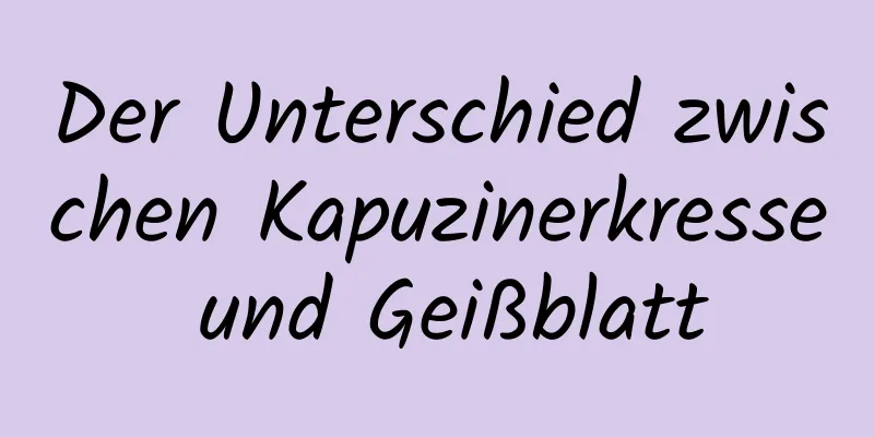 Der Unterschied zwischen Kapuzinerkresse und Geißblatt