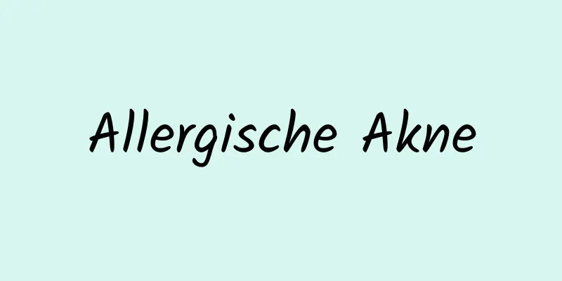 Allergische Akne