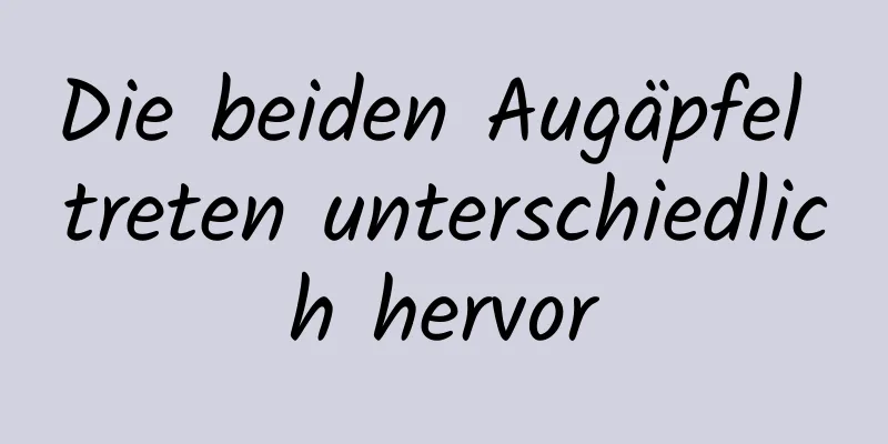 Die beiden Augäpfel treten unterschiedlich hervor