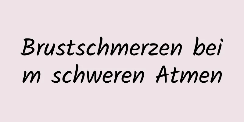 Brustschmerzen beim schweren Atmen