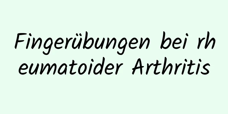Fingerübungen bei rheumatoider Arthritis
