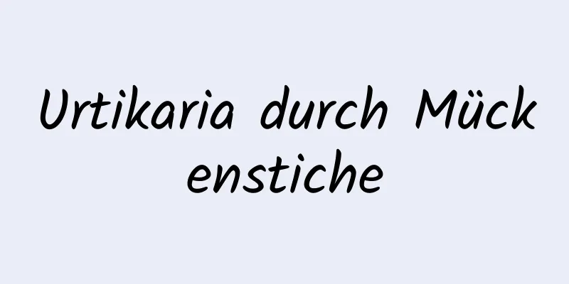 Urtikaria durch Mückenstiche