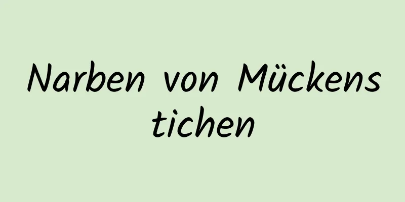 Narben von Mückenstichen