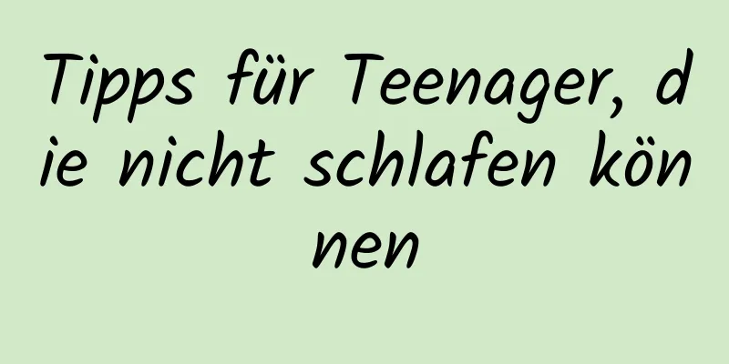 Tipps für Teenager, die nicht schlafen können