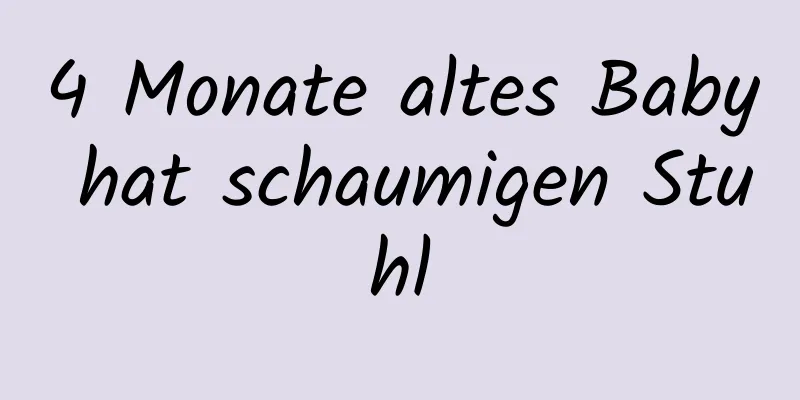 4 Monate altes Baby hat schaumigen Stuhl