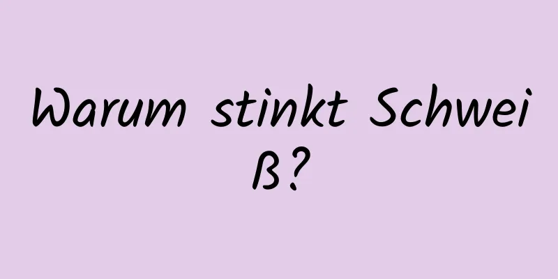 Warum stinkt Schweiß?
