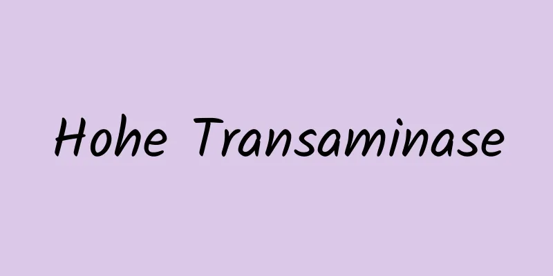 Hohe Transaminase