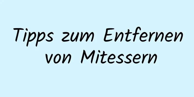 Tipps zum Entfernen von Mitessern