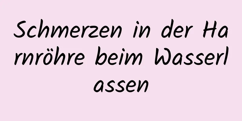 Schmerzen in der Harnröhre beim Wasserlassen