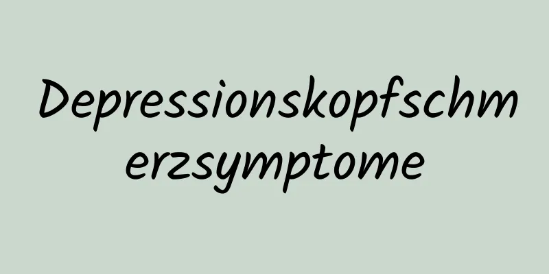 Depressionskopfschmerzsymptome
