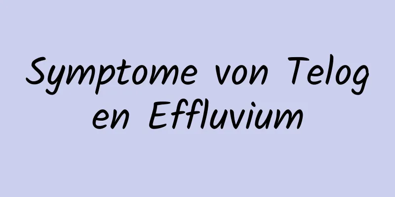 Symptome von Telogen Effluvium