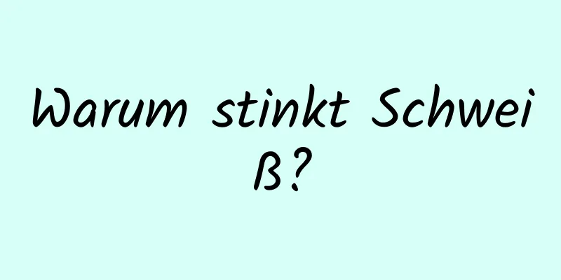 Warum stinkt Schweiß?