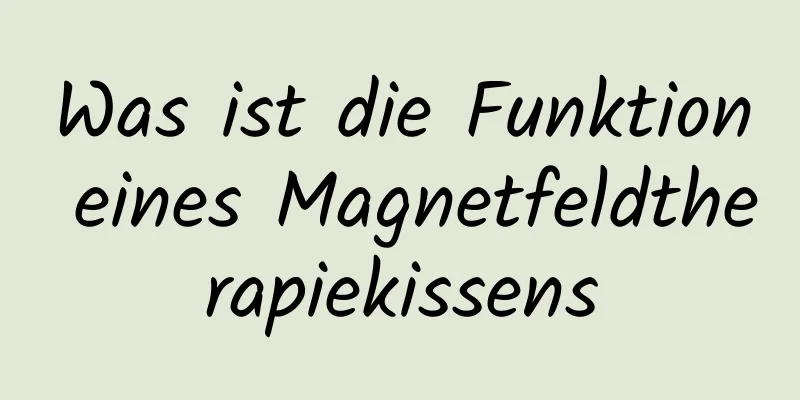 Was ist die Funktion eines Magnetfeldtherapiekissens