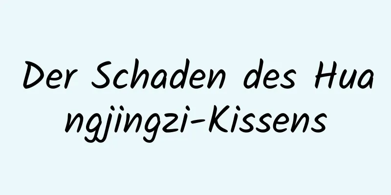 Der Schaden des Huangjingzi-Kissens