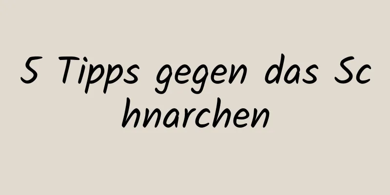 5 Tipps gegen das Schnarchen