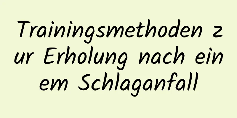 Trainingsmethoden zur Erholung nach einem Schlaganfall