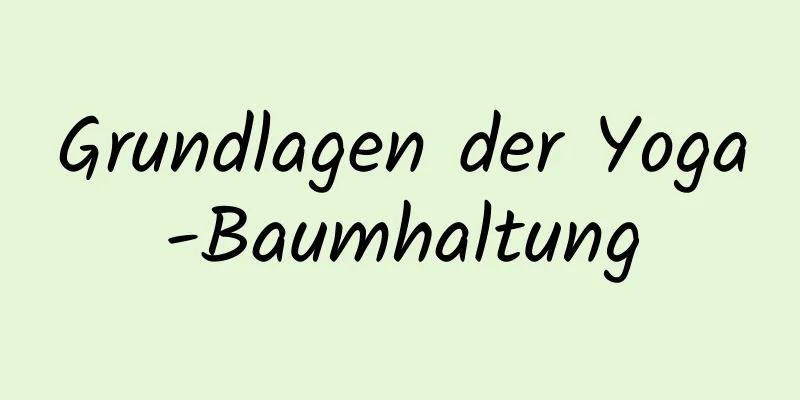 Grundlagen der Yoga-Baumhaltung