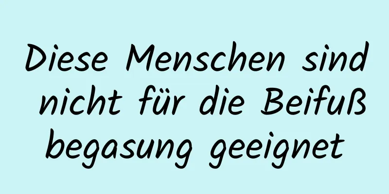 Diese Menschen sind nicht für die Beifußbegasung geeignet