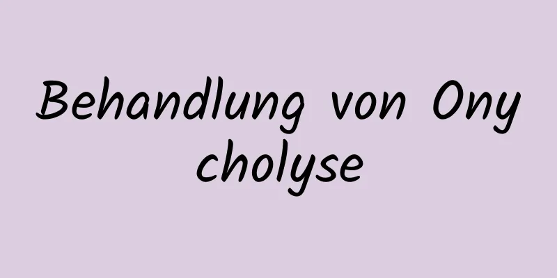 Behandlung von Onycholyse