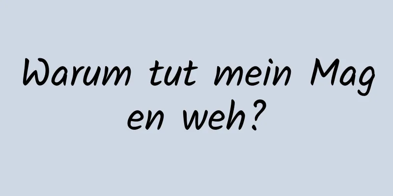 Warum tut mein Magen weh?
