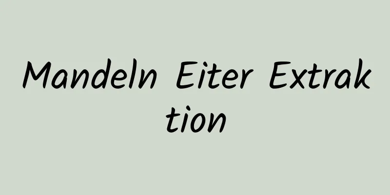 Mandeln Eiter Extraktion