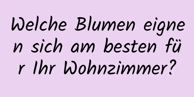 Welche Blumen eignen sich am besten für Ihr Wohnzimmer?