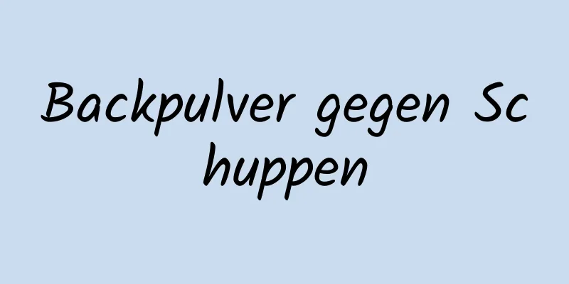 Backpulver gegen Schuppen
