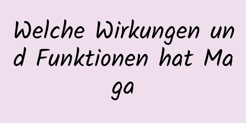 Welche Wirkungen und Funktionen hat Maga