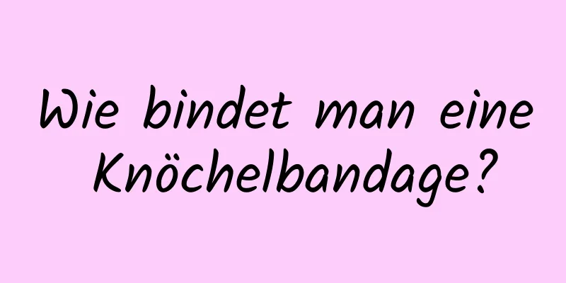 Wie bindet man eine Knöchelbandage?