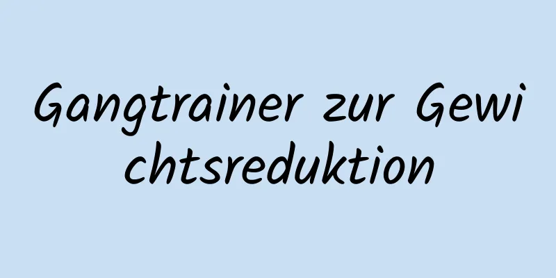 Gangtrainer zur Gewichtsreduktion