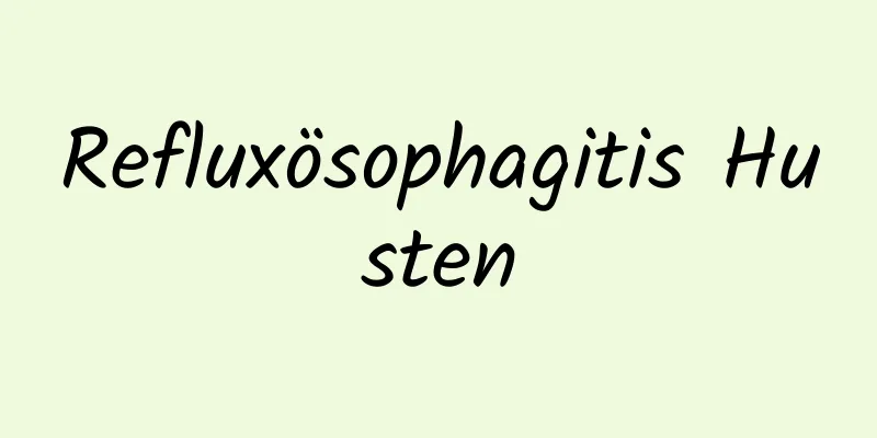 Refluxösophagitis Husten