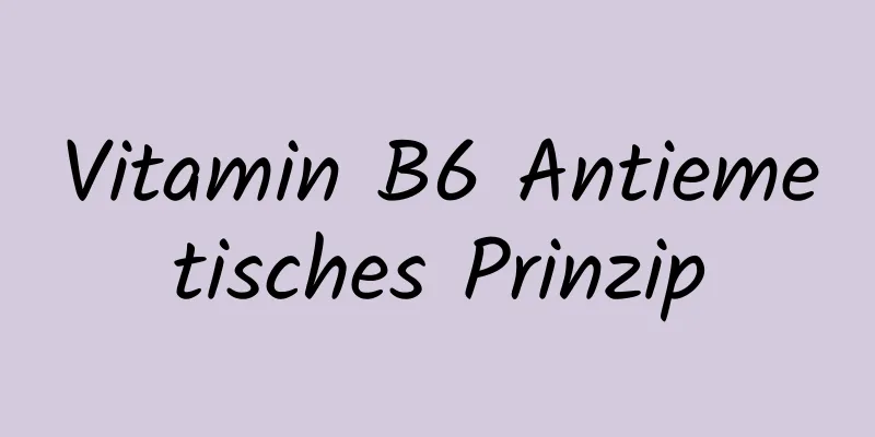 Vitamin B6 Antiemetisches Prinzip