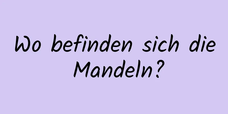 Wo befinden sich die Mandeln?